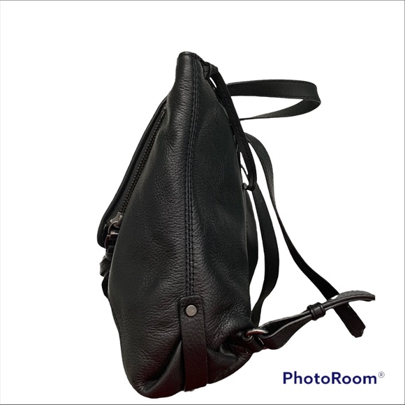 Kooba Bobbi Black Leather Backpack - Picture 7 of 9